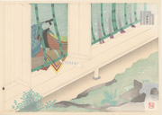 Hanachirusato (chapter 11) from the album Illustrations for Genji monogatari in Fifty-Four Wood-Cut Prints